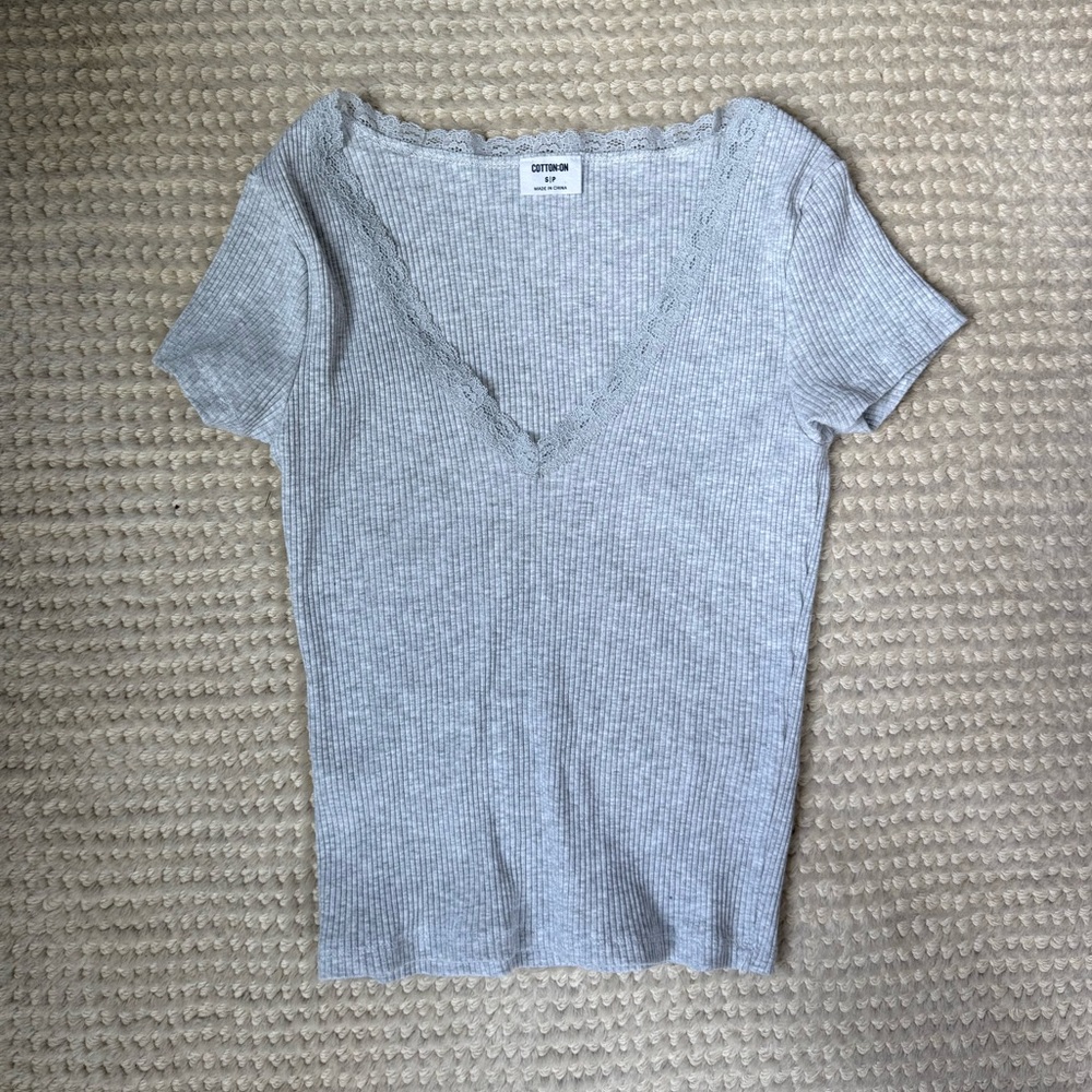 Cotton on great lace v neck